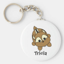 Cute Little Chipmunk Critter Key Chain