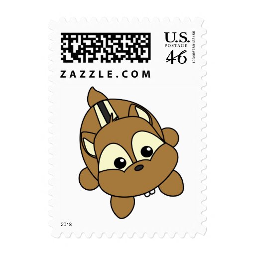 Cute Little Chipmunk Critter Postage Stamps