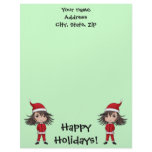 Cute little Christmas elf Customized Letterhead