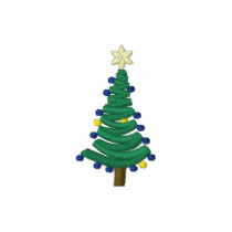 Cute Little Christmas Tree embroidered shirts