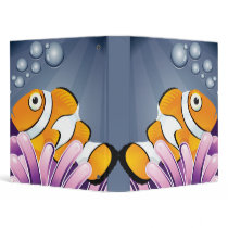 cute little clownfish notebook 3 ring binder