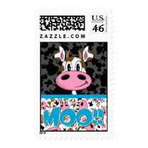 Cute Little Cow Postage Stamp