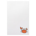 cute little crab cartoon graphic stationery design
