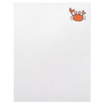 cute little crab letterhead design