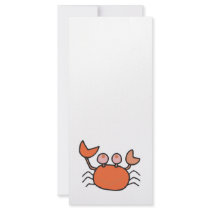 cute little crab custom rack cards