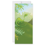 cute little dinosaur land scene rack cards