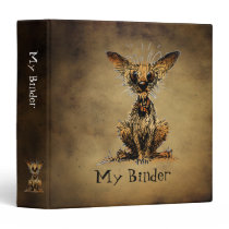 Cute Little Dog 3 Ring Binder