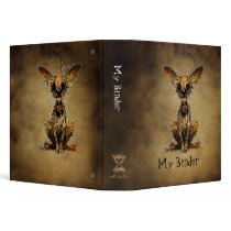 Cute Little Dog 3 Ring Binder