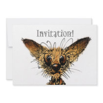 Cute Little Dog Personalized Invite