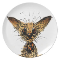 Cute Little Dog Party Plates
