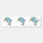 cute little dolphin bumper sticker