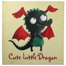 Cute Little Dragon Cloth Napkin