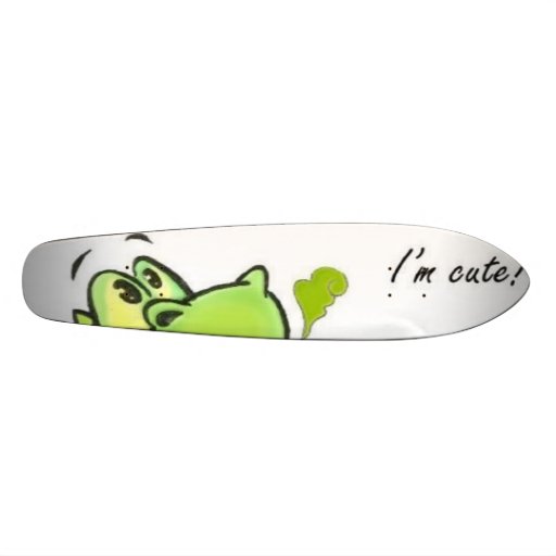 cute little dragon long board skateboard deck