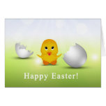 Cute Little Easter Chick - Greeting Card