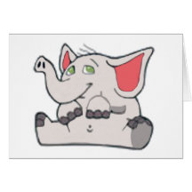 Cute Little Elephant Cards