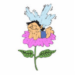 cute little faery on flower