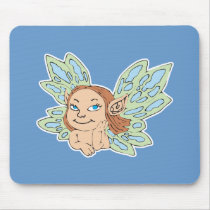 cute little fairy nymph mousepads