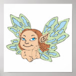 cute little fairy nymph poster