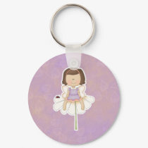 Cute Little Flower Fairy Girl keychains by cutespot Cute Little Flower Fairy Girl keychains