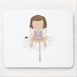 Cute Little Flower Fairy Girl Mouse Mats