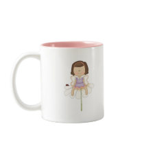 Cute Little Flower Fairy Girl mugs by cutespot Cute Little Flower Fairy Girl mugs