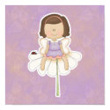 Cute Little Flower Fairy Girl posters
