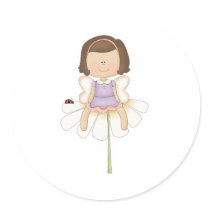 Cute Little Flower Fairy Girl stickers