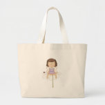 Cute Little Flower Fairy Girl Tote Bags