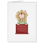 Cute Little Flower Kid Cards