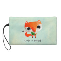 Cute Little Fox Wristlet Clutches