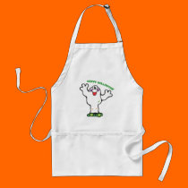 cute little frog ghost aprons