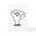 cute little frog ghost cards