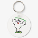 cute little frog ghost keychains