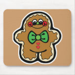 cute little gingerbread man mouse pads