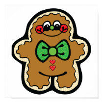cute little gingerbread man posters