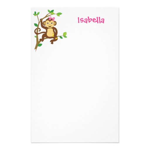 Little Girl Stationery Custom Little Girl Stationary Zazzle
