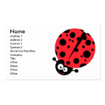 cute little goofy ladybug with lots of spots business card