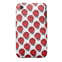 cute little goofy ladybug with lots of spots iPhone 3 covers