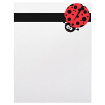 cute little goofy ladybug with lots of spots customized letterhead
