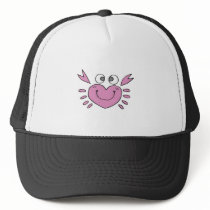 cute little heart crab mesh hats