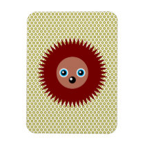 Cute little hedgehog rectangular magnets