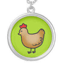 Cute little hen custom necklace