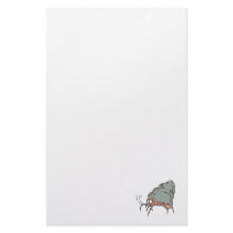 cute little hermit crab stationery