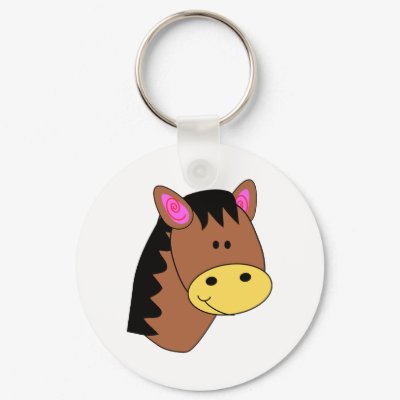 Cute Little Horse Face Key Chains by cutespot