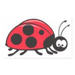 cute little ladybug rectangular sticker