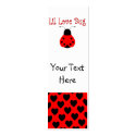 Cute Little Love Bug Heart Ladybug Bookmarks