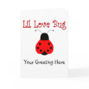 Cute Little Love Bug Heart Ladybug Greeting Card by bugspot Cute Little Love Bug Heart Ladybug Greeting Card