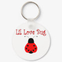 Cute Little Love Bug Heart Ladybug Keychain
