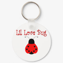 Cute Little Love Bug Heart Ladybug Keychain by bugspot Cute Little Love Bug Heart Ladybug Keychain