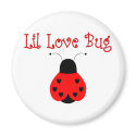 Cute Little Love Bug Heart Ladybug Magnet